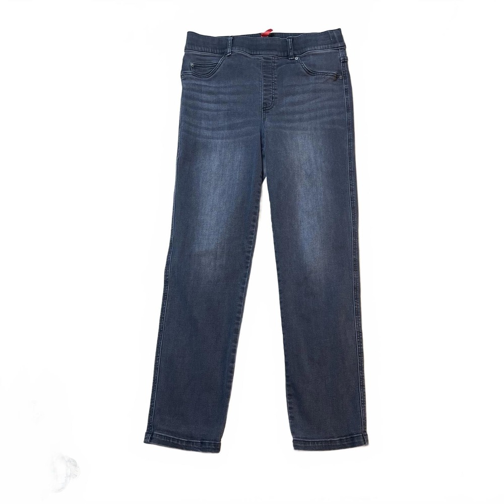 SPANX L/G‎ Women's Pull On Gray Wash Cropped Denim Jeggings Jeans